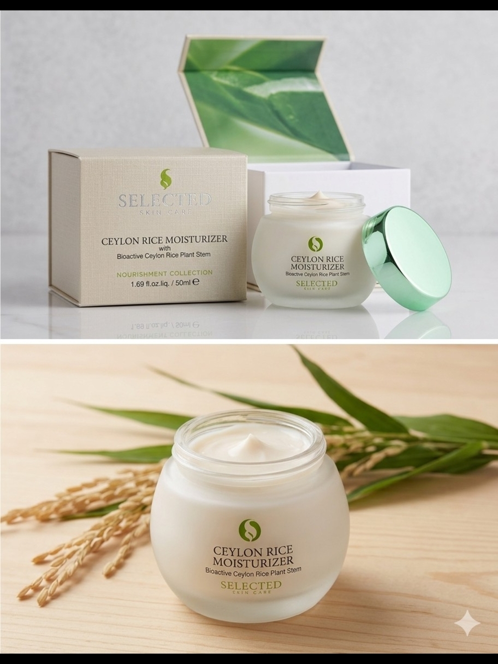 Ceylon Rice Moisturizer — Nourishing White Cream for Women